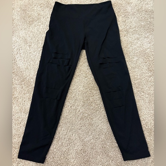 Zyia Active Ripped Leggings, Small - Picture 2 of 9